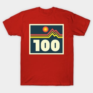 100 Mile Trail and Ultra Running Mountains T-Shirt